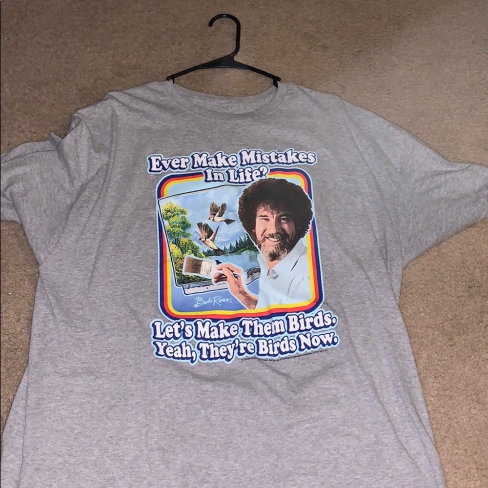 Graphic tee bob ross